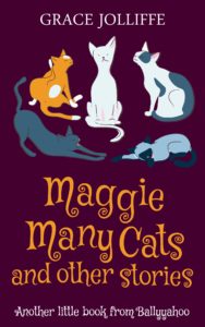 book cover of Maggie Many Cats by Grace Jolliffe illustrating a page about the red robin